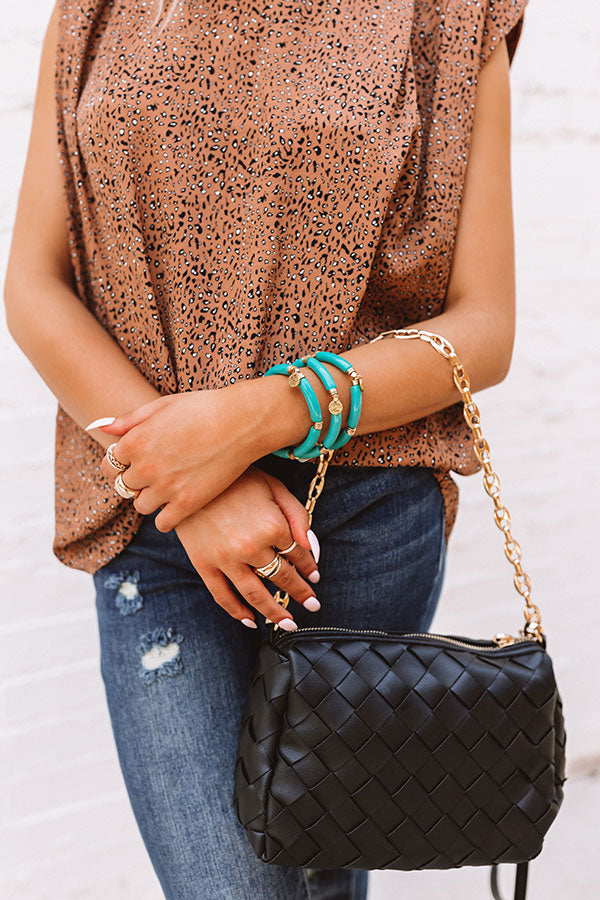 Never Miss Out Bracelet In Turquoise