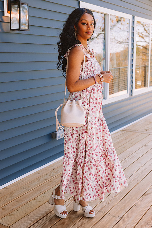 Among The Wildflowers Smocked Midi