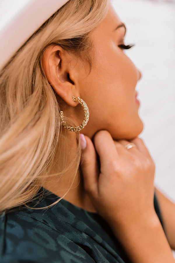 Kendra Scott Maggie Small Hoop Earrings in Gold Filigree