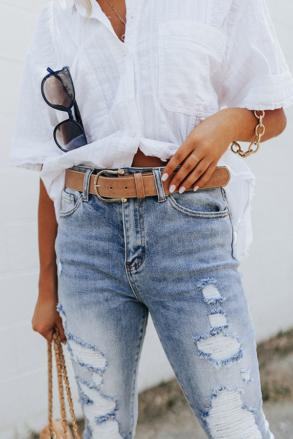 Renegade Faux Leather Belt