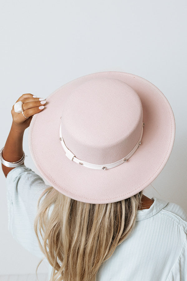 Brooklyn Concert Hat In Light Blush