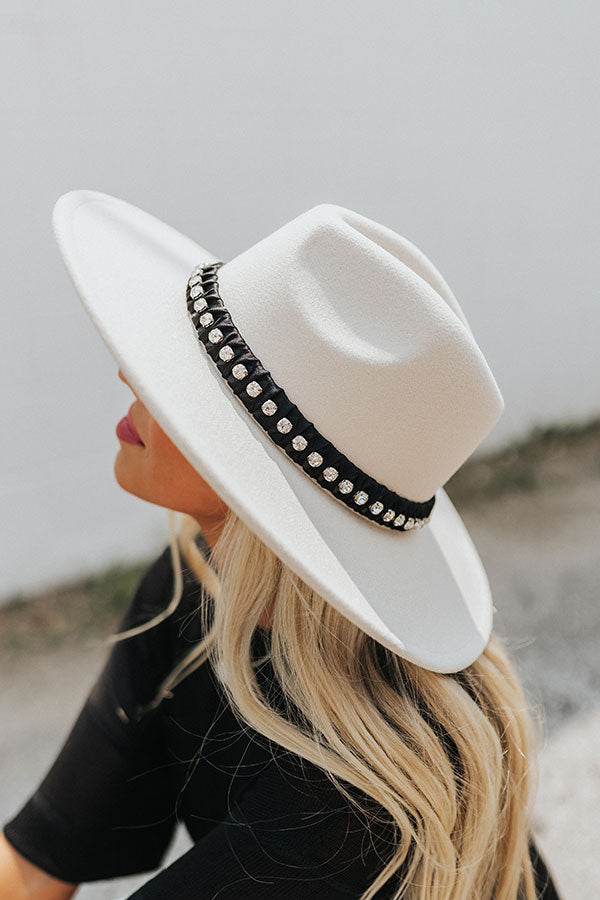 Champagne Weekend Fedora in Stone