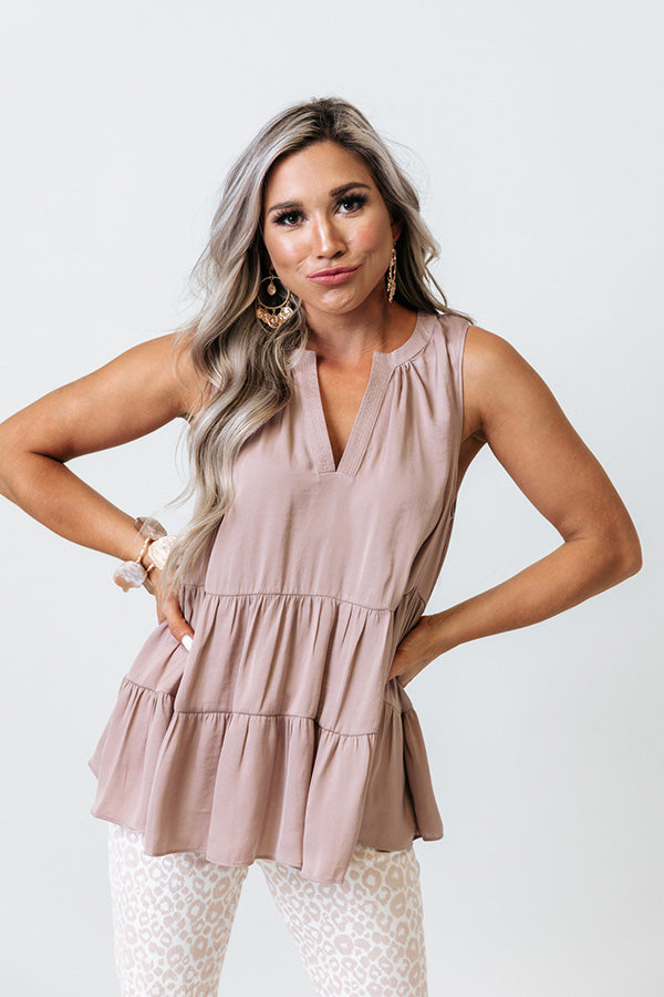 Sweetest Love Shift Top in Dusty Purple