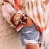 Lelani Resin Color-Block And Glass Pearl Stretch Bracelet in Tortoise Image - 1