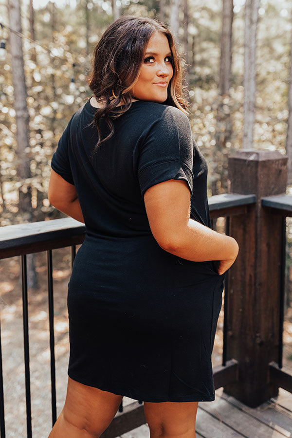 plus size black t shirt dress The Perfect T-Shirt Maxi shirt midi dress in black offers a stylish yet comfortable option for your casual wardrobe 2-pack T-shirt dress with short
