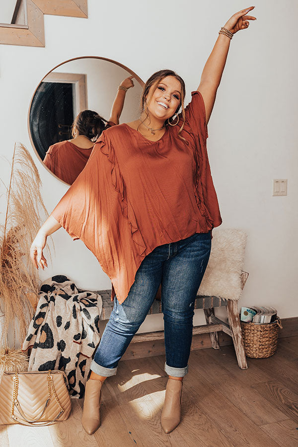 Every Second Counts Ruffle Top  Curves