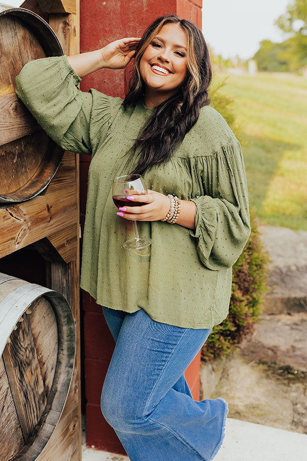 Chardonnay Sips Shift Top in Olive Curves – Impressions Online Boutique