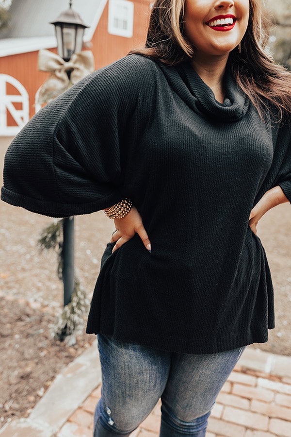 Apple Trail Shift Top In Black Curves