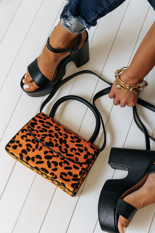Haute Shot Leopard Purse