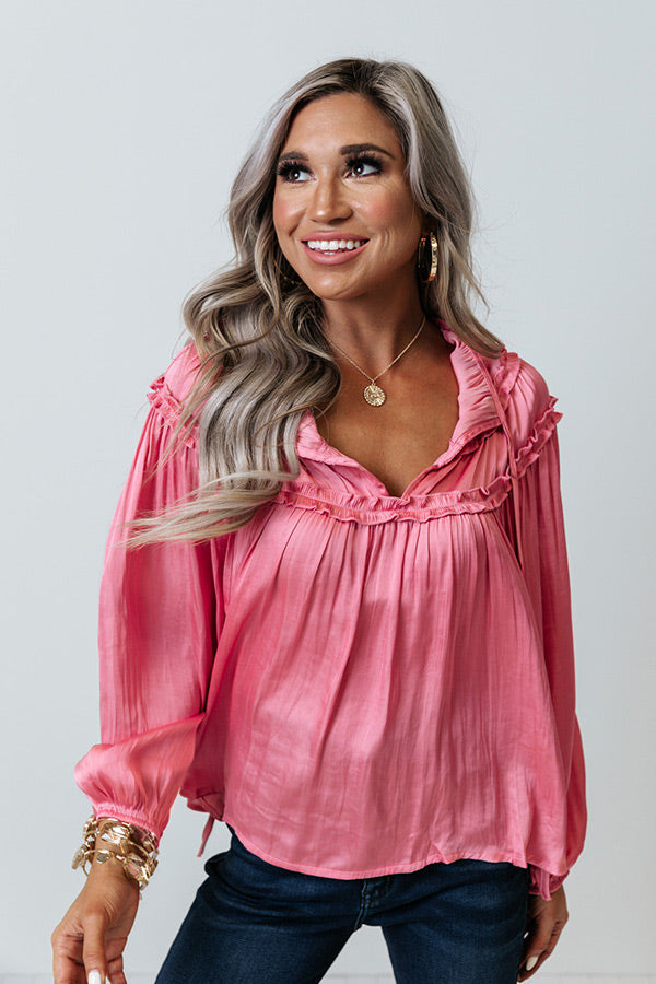 Starry Staple Top In Pink