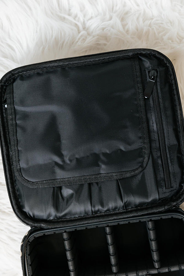 Glisten Up Cosmetic Bag In Brown Image - 1
