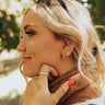 Kendra Scott Abbie Stud and Huggie Earrings Set in Vintage Gold Image - 1