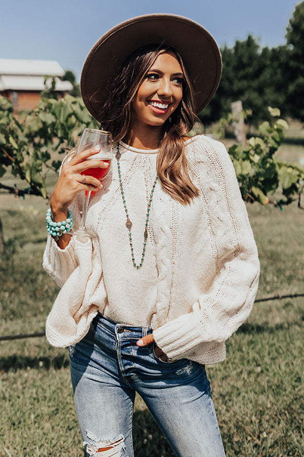 Pinecone Grove Knit Sweater