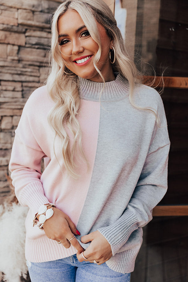 Upstate Snowfall Colorblock Sweater Image - 3