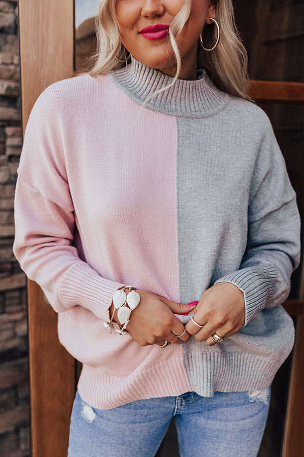 Upstate Snowfall Colorblock Sweater Image - 5