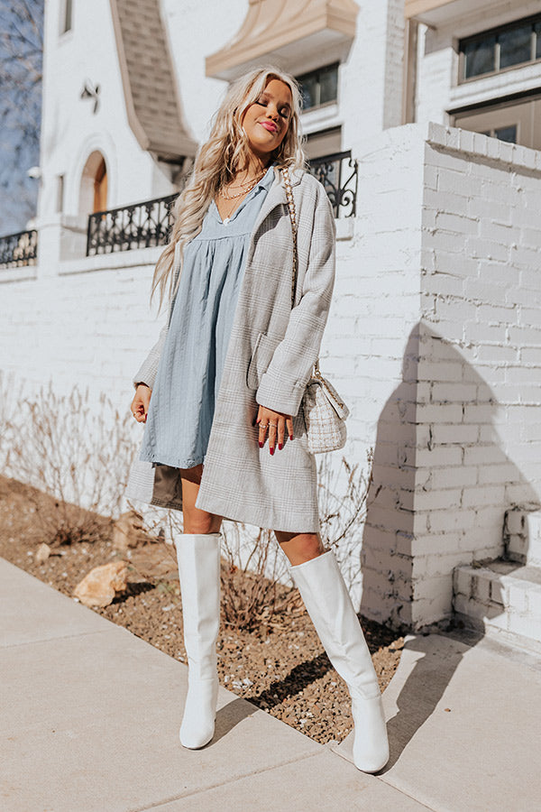 Fairy Dust Babydoll Dress In Airy Blue Fairy Dust Babydoll Dress In Airy Blue