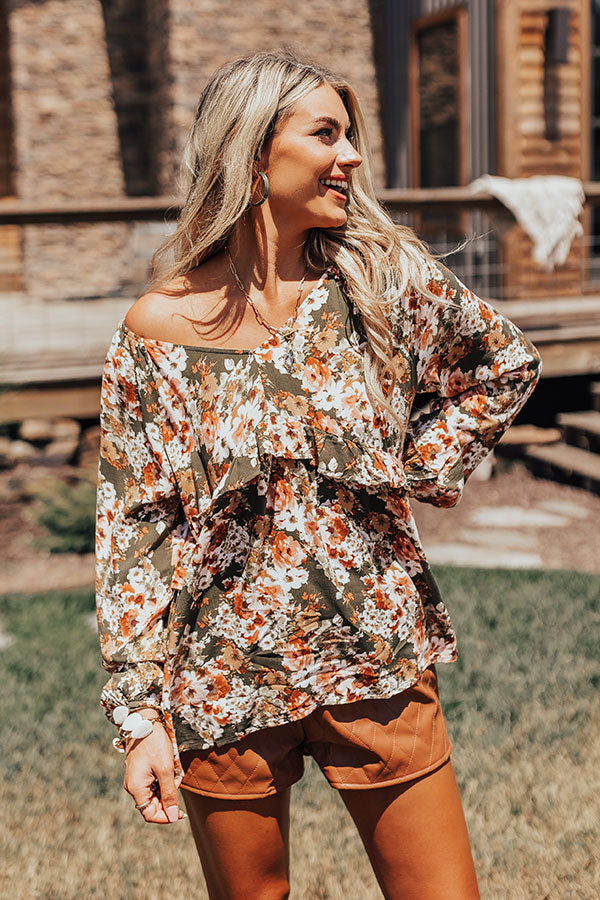 Right Where You Are Babydoll Top