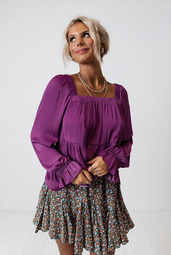 Daily Reminder Shift Top In Orchid