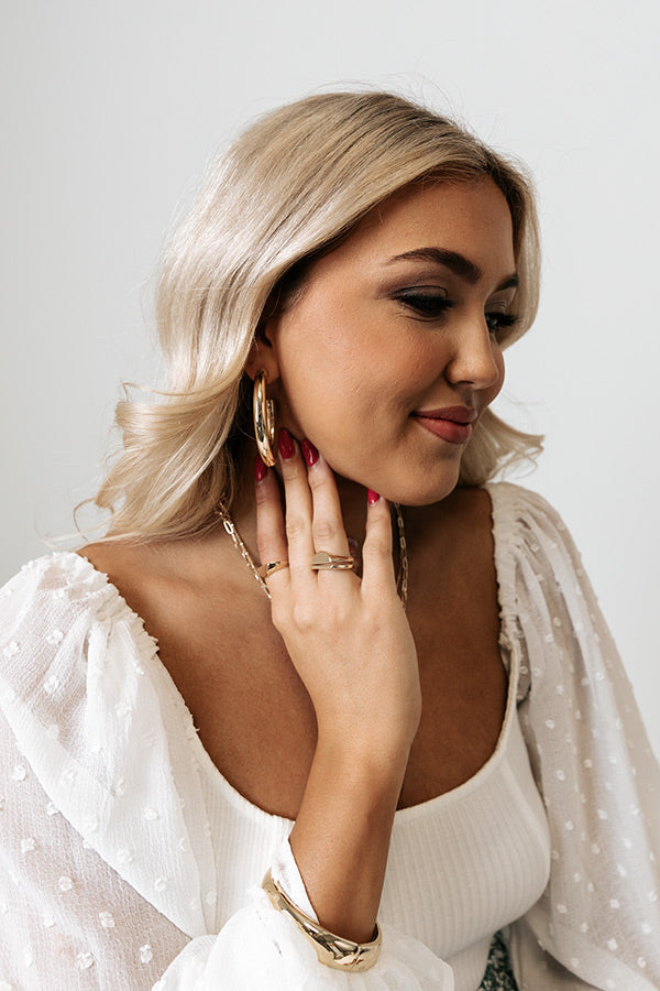 Moving To The City Hoop Earrings