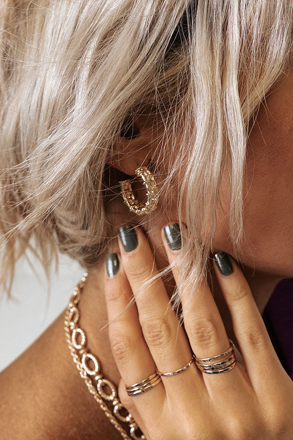 Smooth Talker Hoop Earrings