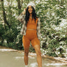 You're Worth The Chase Biker Shorts In Rust Image - 1