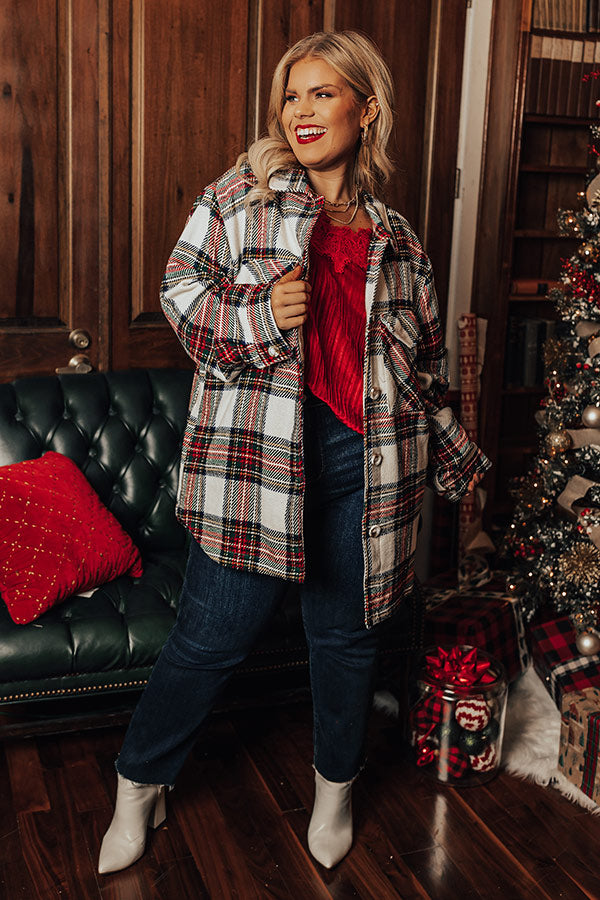 Winter Rush Plaid Jacket Curves