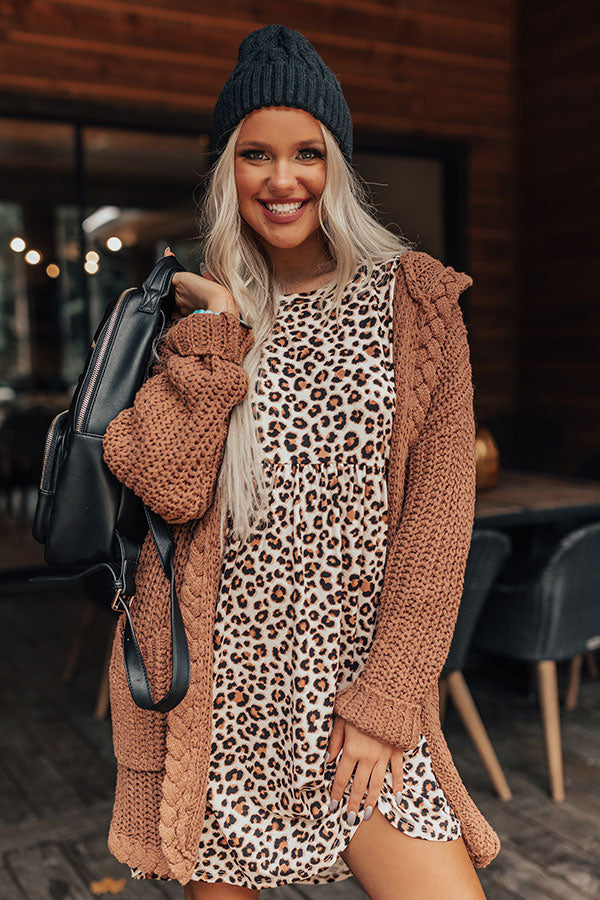 Running Wild Leopard Dress In Cream