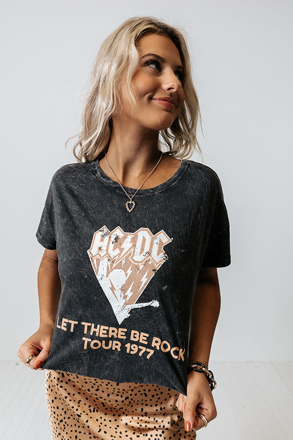 AC/DC Tour 1977 Vintage-Wash Graphic Tee Image - 1