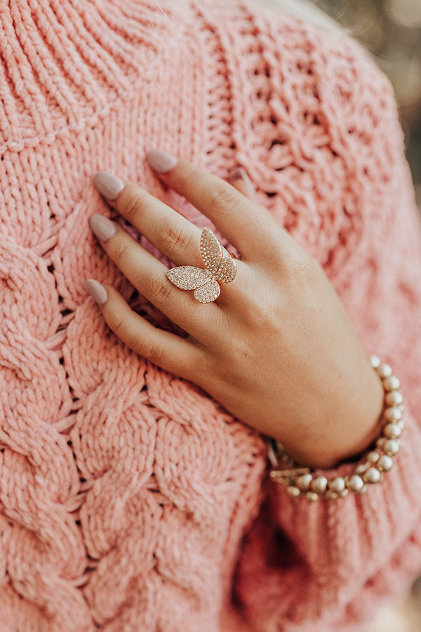Social Butterfly Ring