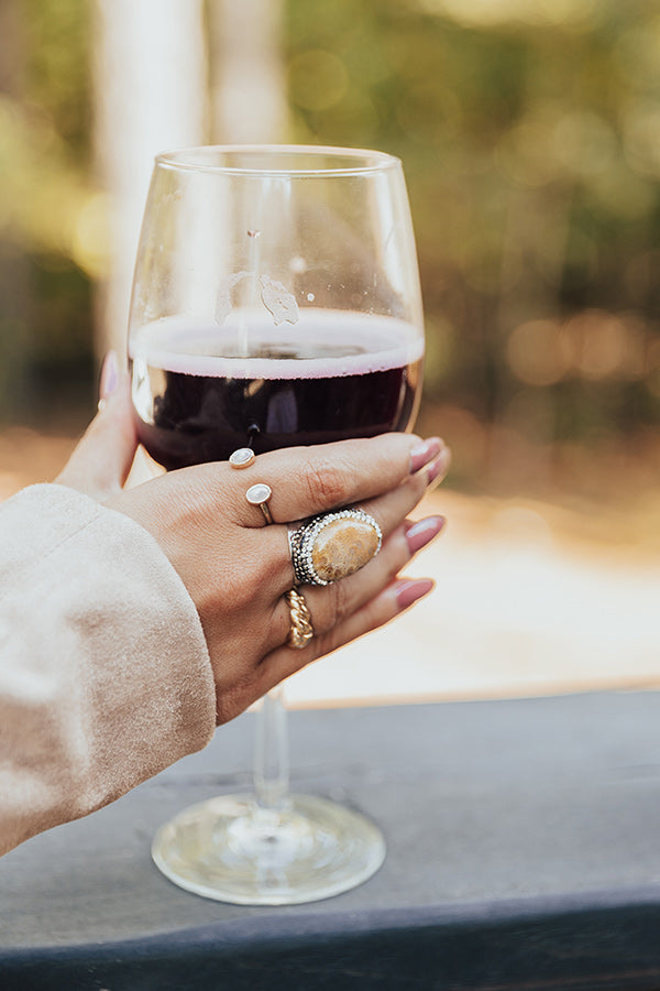 Luxe Moment Ring In Beige