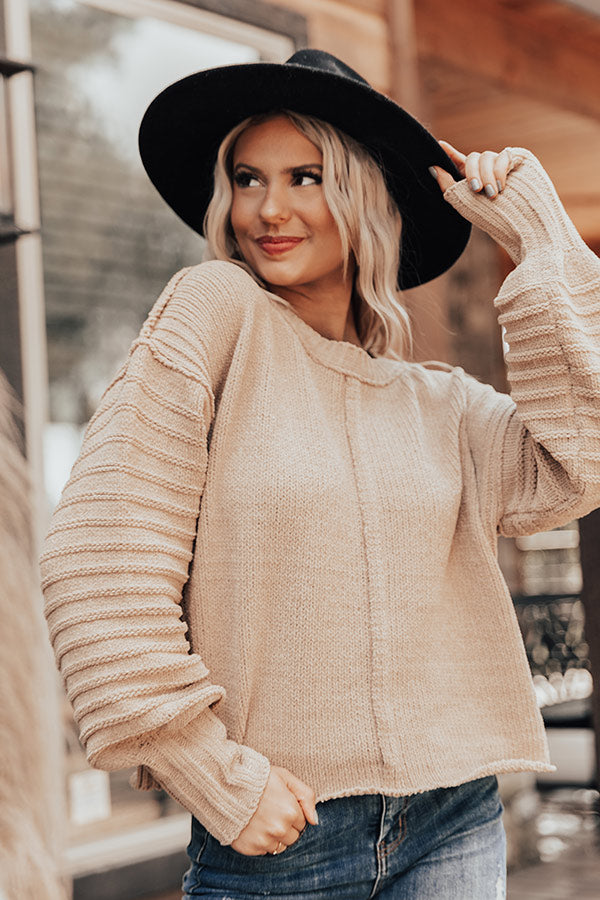 Beside The Fire Cable Knit Sweater