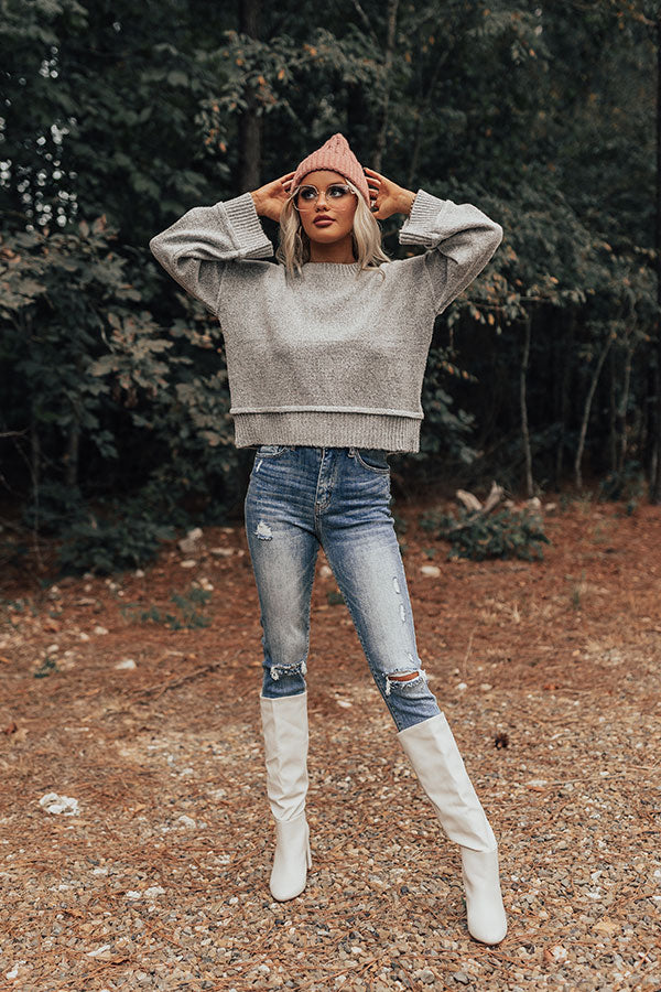Quaint Cottage Sweater In Grey Image - 1