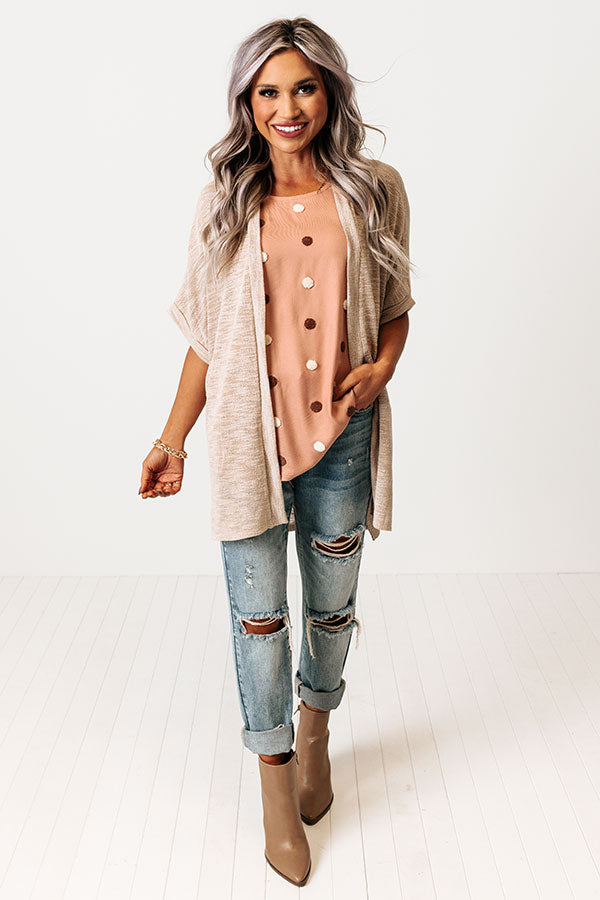 Major Milestone Knit Cardigan In Birch