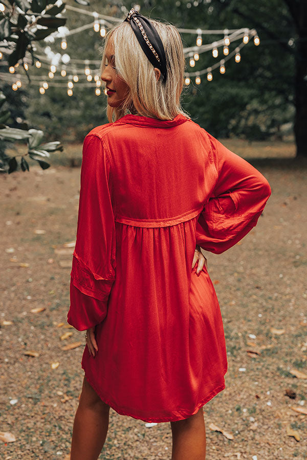 Style Code Babydoll Dress in Red Style Code Babydoll Dress in Red
