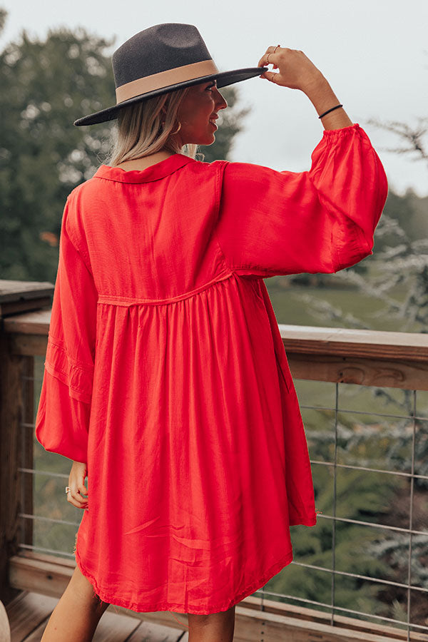 Style Code Babydoll Dress in Red Style Code Babydoll Dress in Red