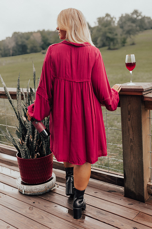 online boutique holiday dresses Holiday Social Velvet Mini Dress in Wine S / Wine