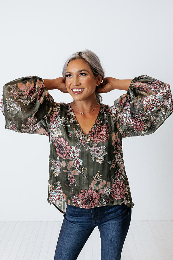 Style A La Mode Floral Shift Top