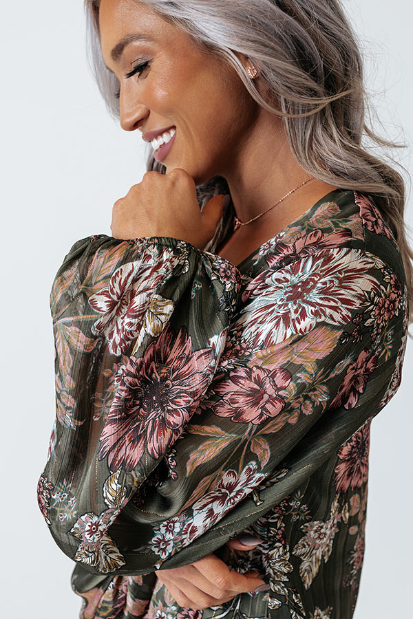 Style A La Mode Floral Shift Top