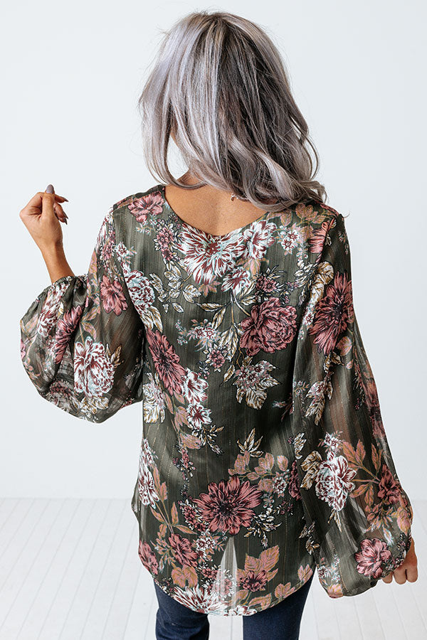 Style A La Mode Floral Shift Top