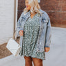 Forever Stylish Floral Dress in Dark Pear Curves Image - 1