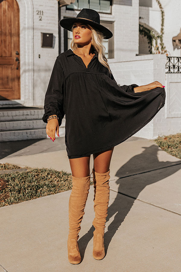 Style Code Babydoll Dress in Black