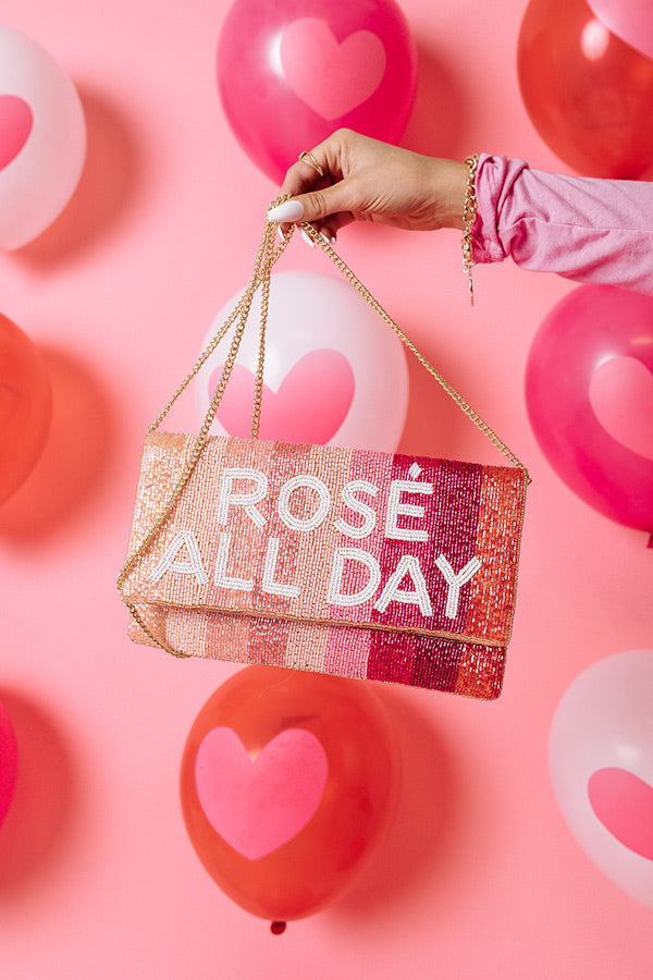 Rose All Day Beaded Clutch
