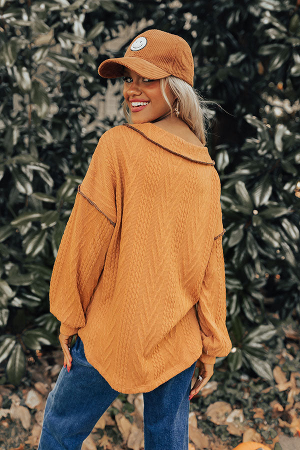 Peanut Brittle Knit Sweater Top