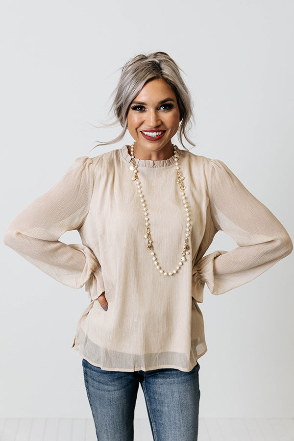 Grand Glimmer Shift Top