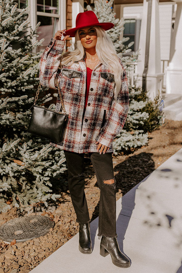 Practice Makes Perfect Plaid Jacket In Navy