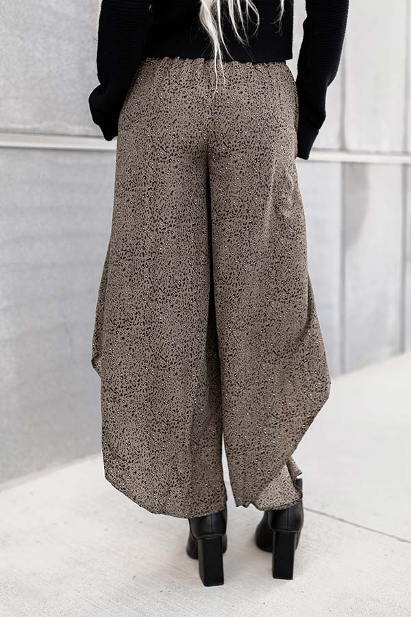 Good Dream Leopard Pants In Army Green