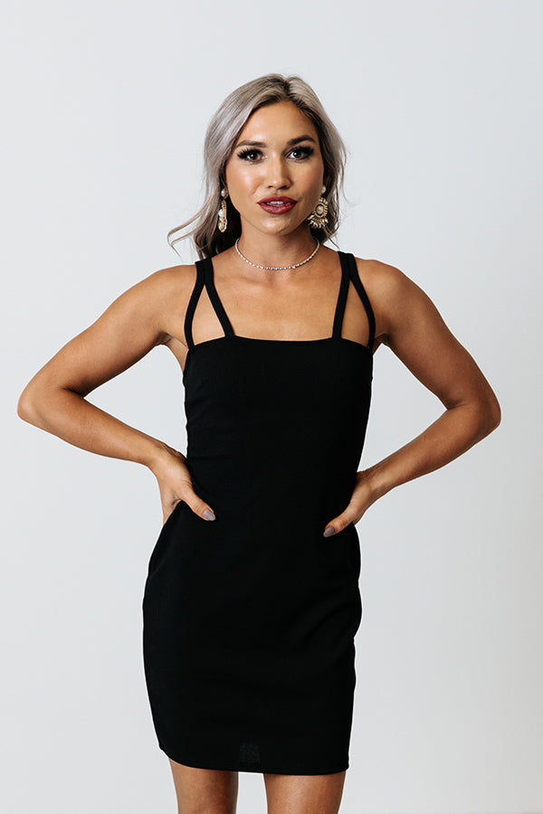 Every Night Is A New Adventure Dress In Black