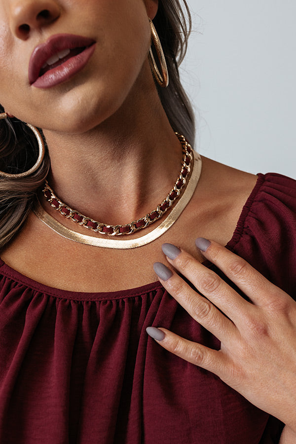 Spice Divine Necklace In Wine