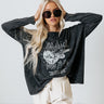 Rock America Vintage-Wash Long Sleeve Graphic Tee Image - 1