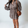 Cozy Accord Plaid Dress Curves Image - 1